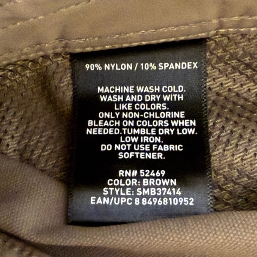 Swiss Tech Mens Khaki Cargo Pants 38W x 32L Nylon Spandex Outdoor Casual - Picture 4 of 6
